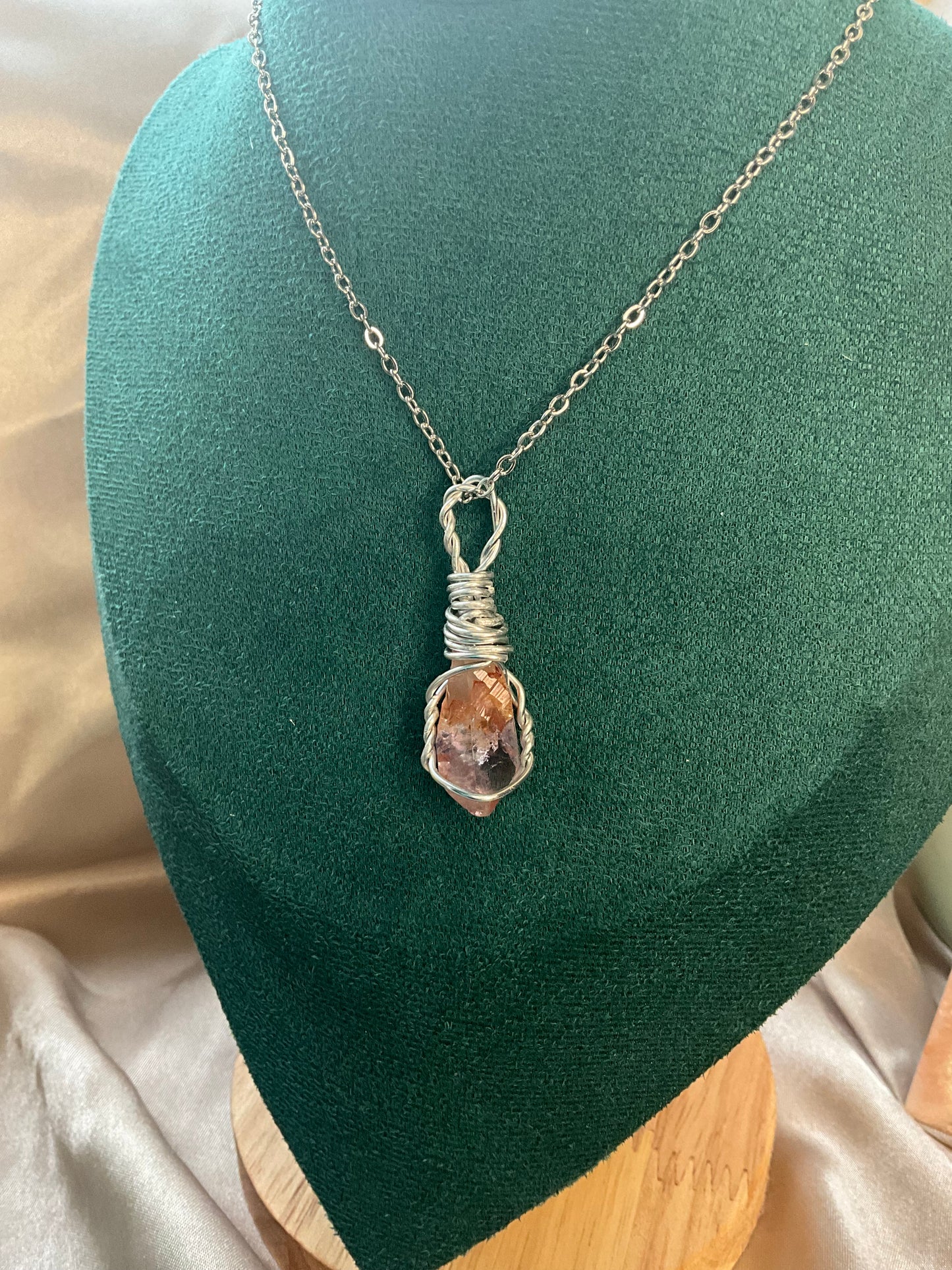 Pink Amethyst Necklace