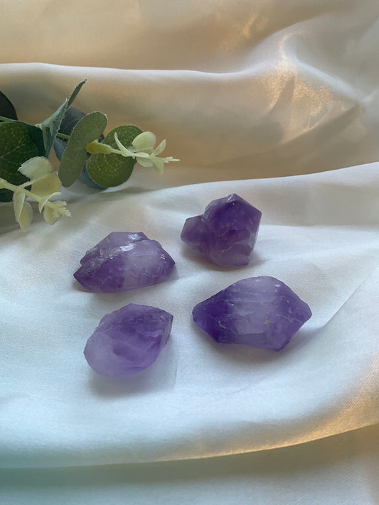 Purple Fluorite raw pieces, intuitively picked