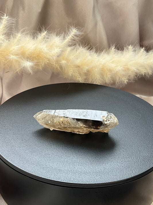 South African Raw Smokey Lemurian Quartz with Phantoms.