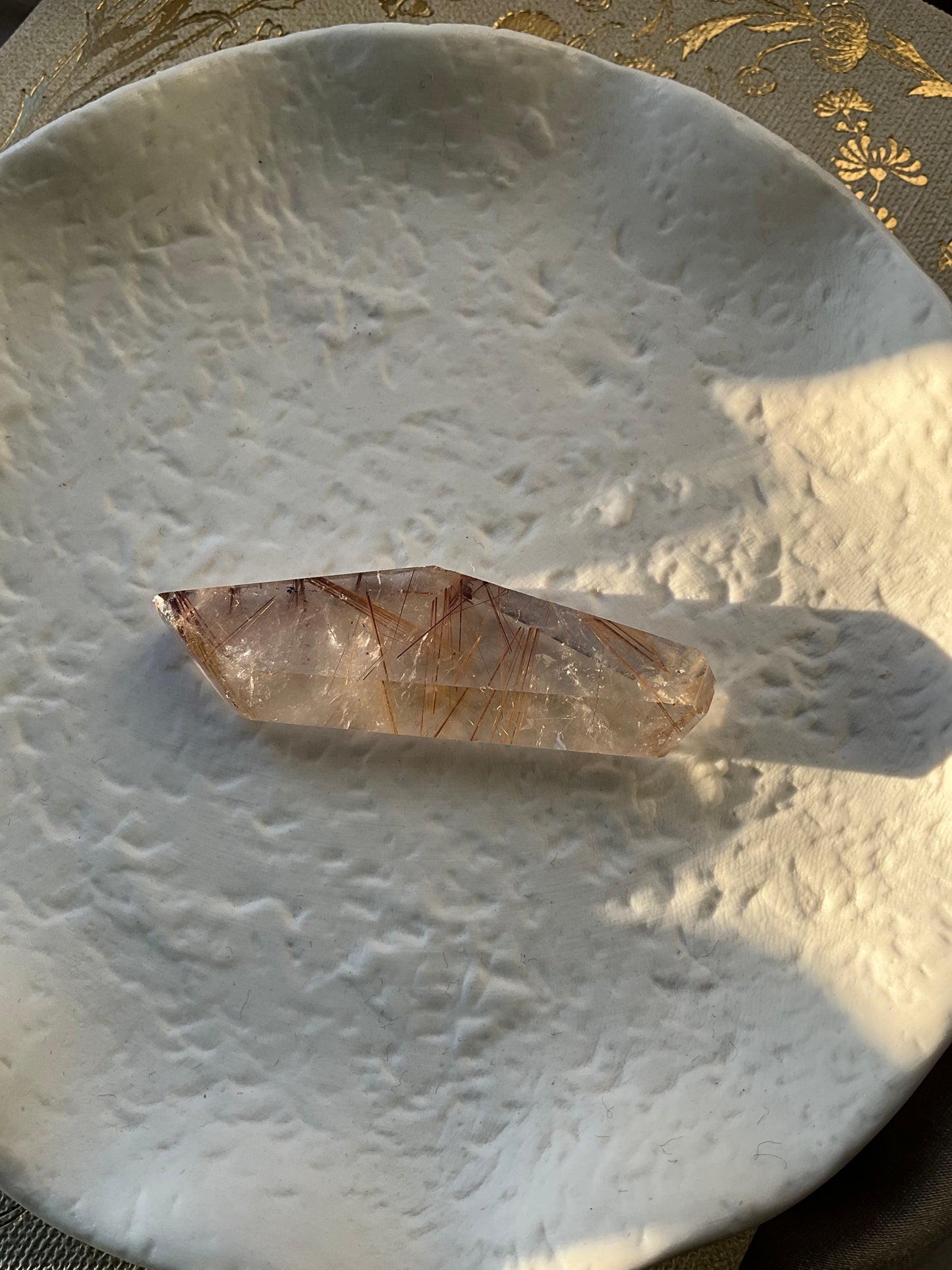 Rutile Quartz Crystal Piece