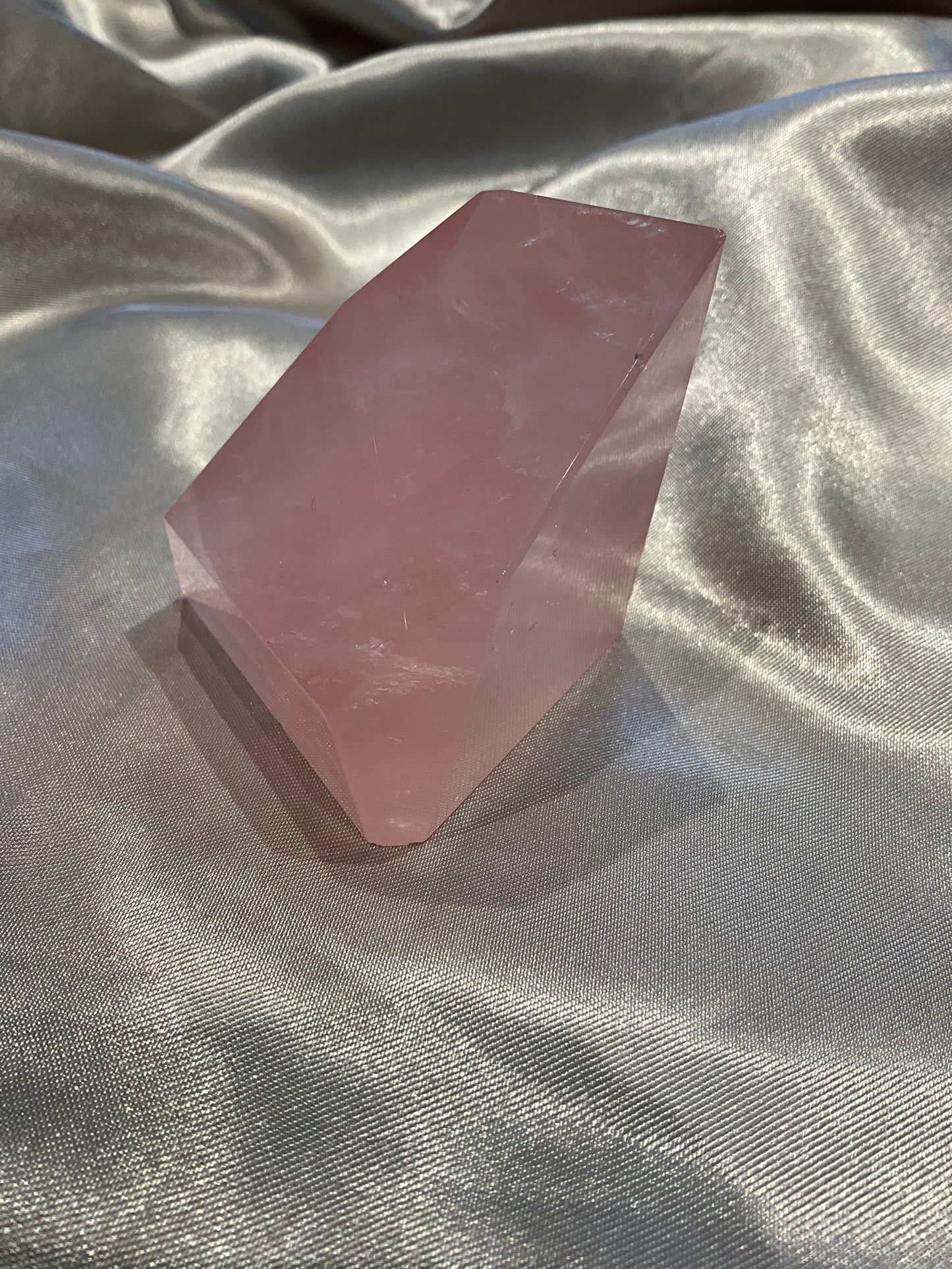 High grade Rose Quartz Freeform Crystal