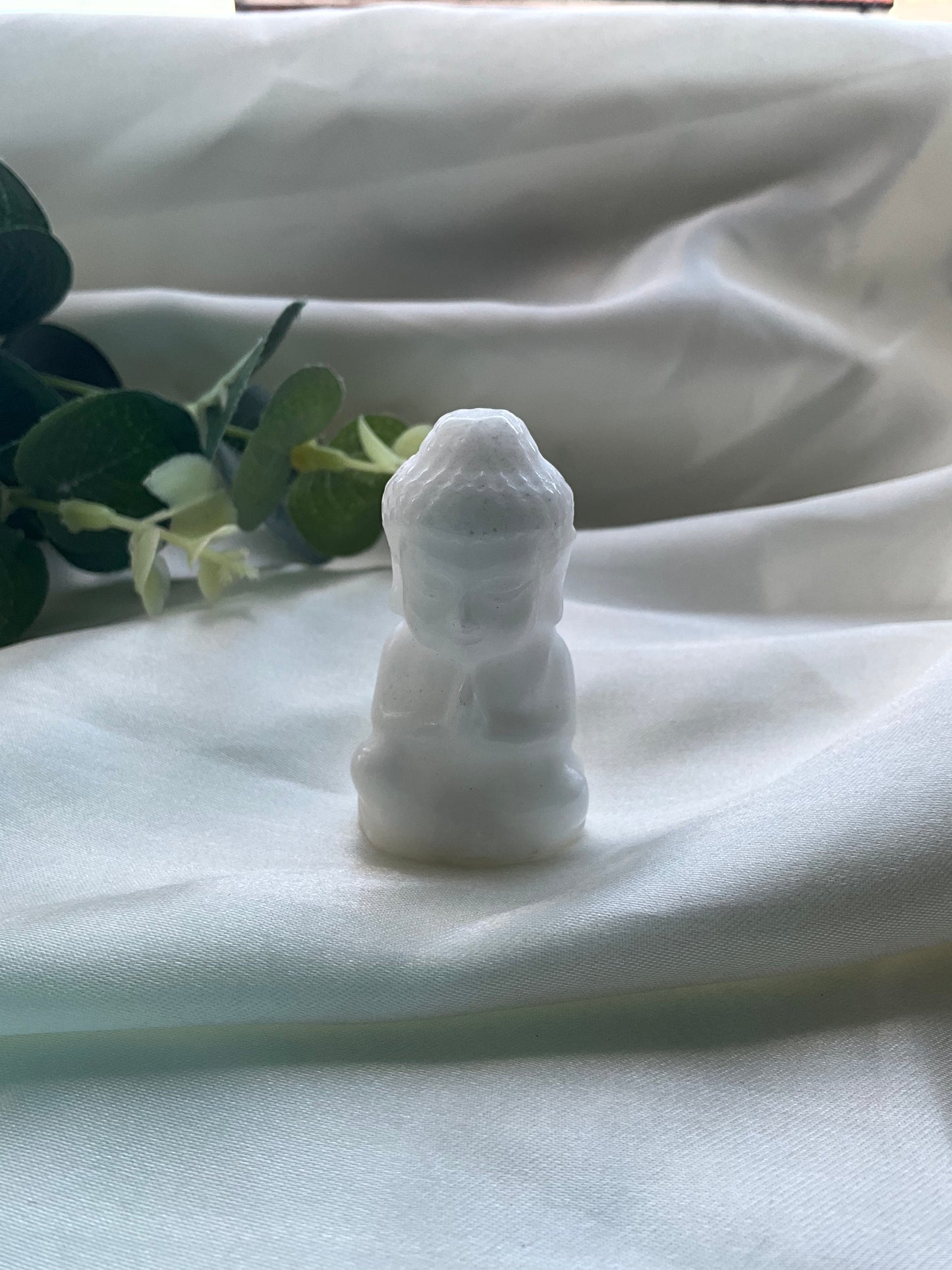 Crystal Buddha - White Jade