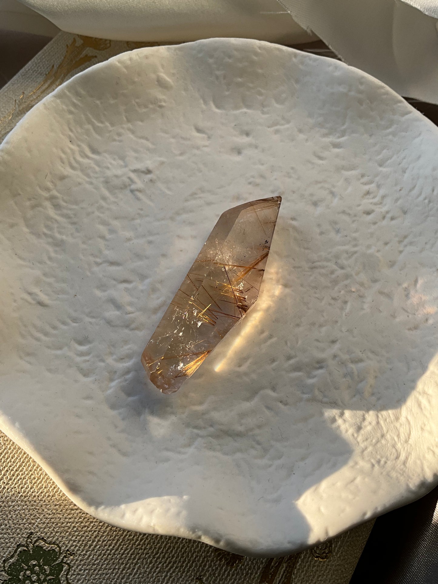 Rutile Quartz Crystal Piece