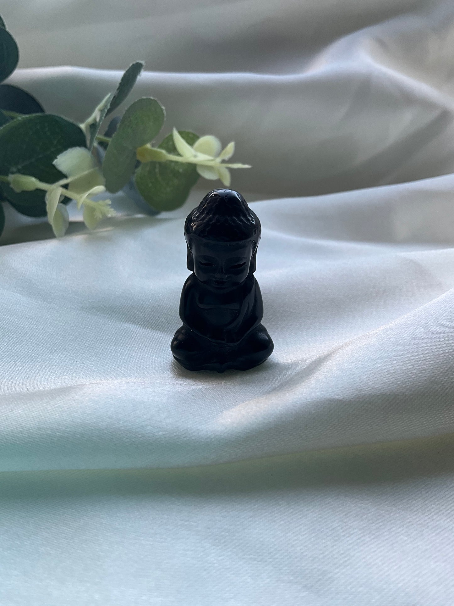 Crystal Buddha - Black Obsidian