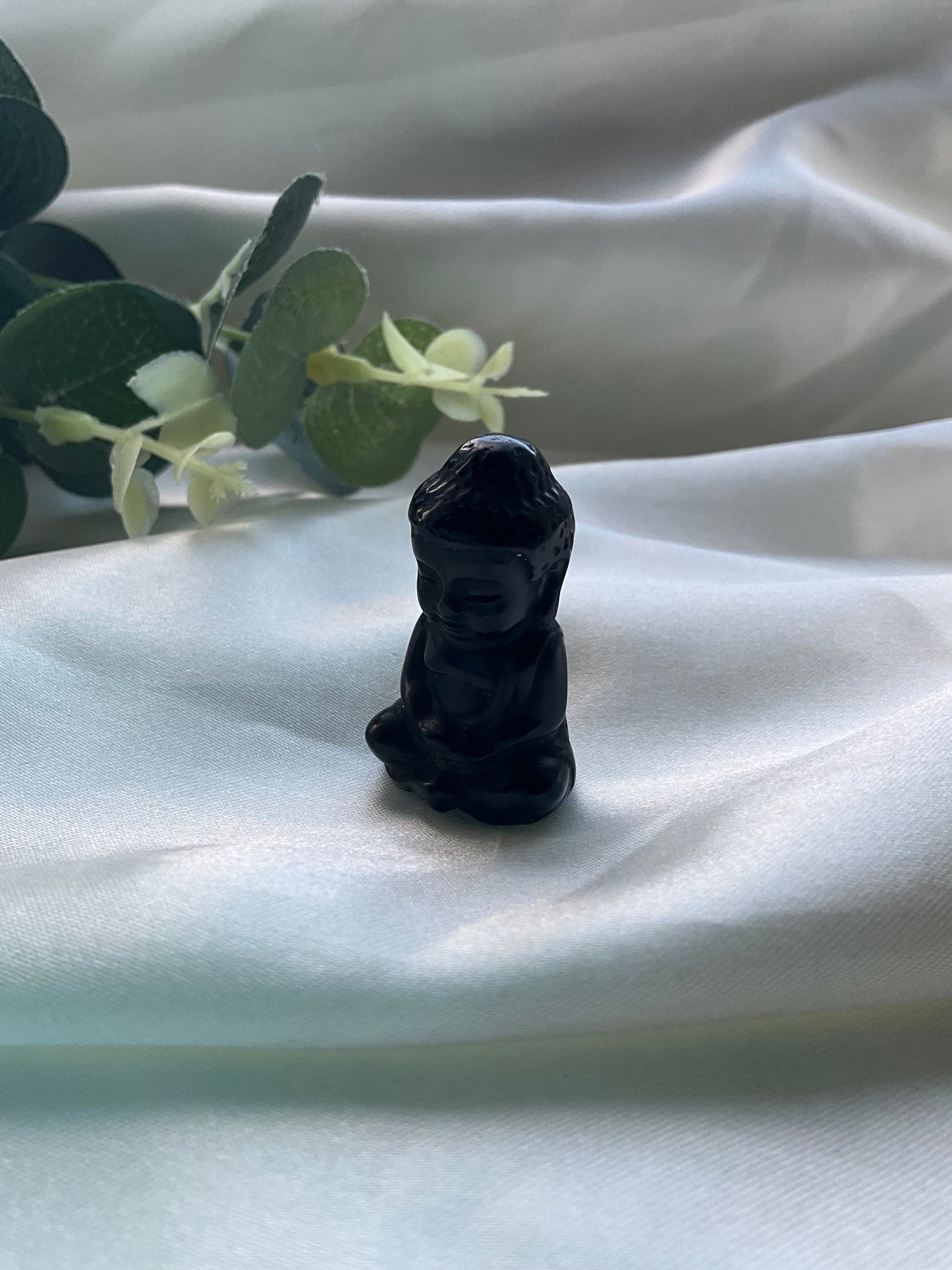 Crystal Buddha - Black Obsidian