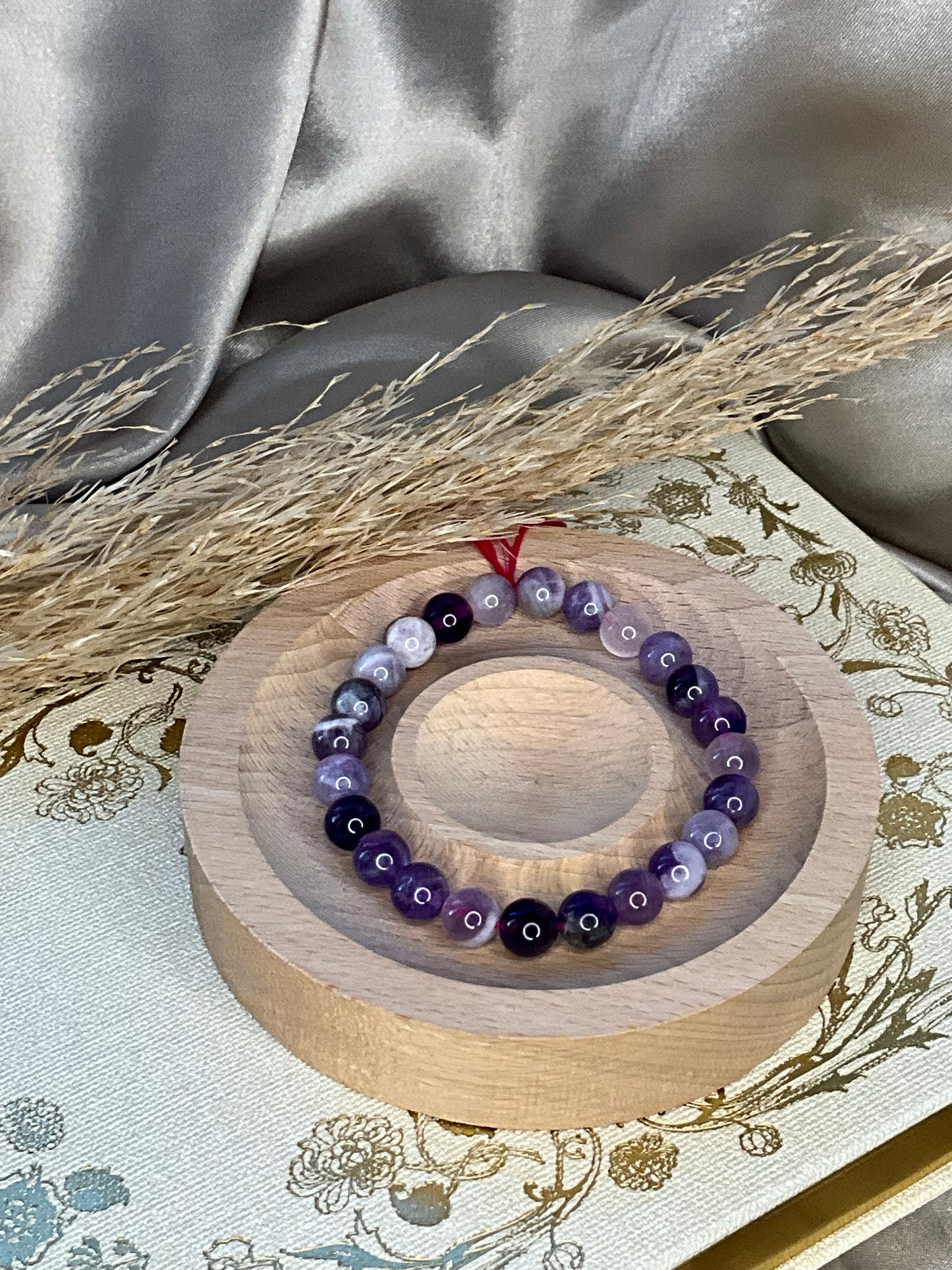 Amethyst Crystal Beaded Bracelet