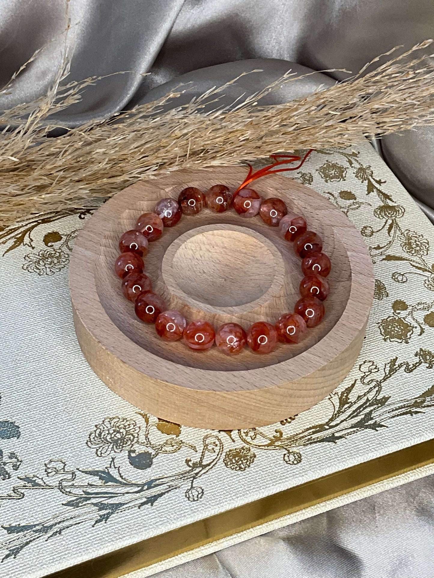 Fire Quartz Beaded Bracelet