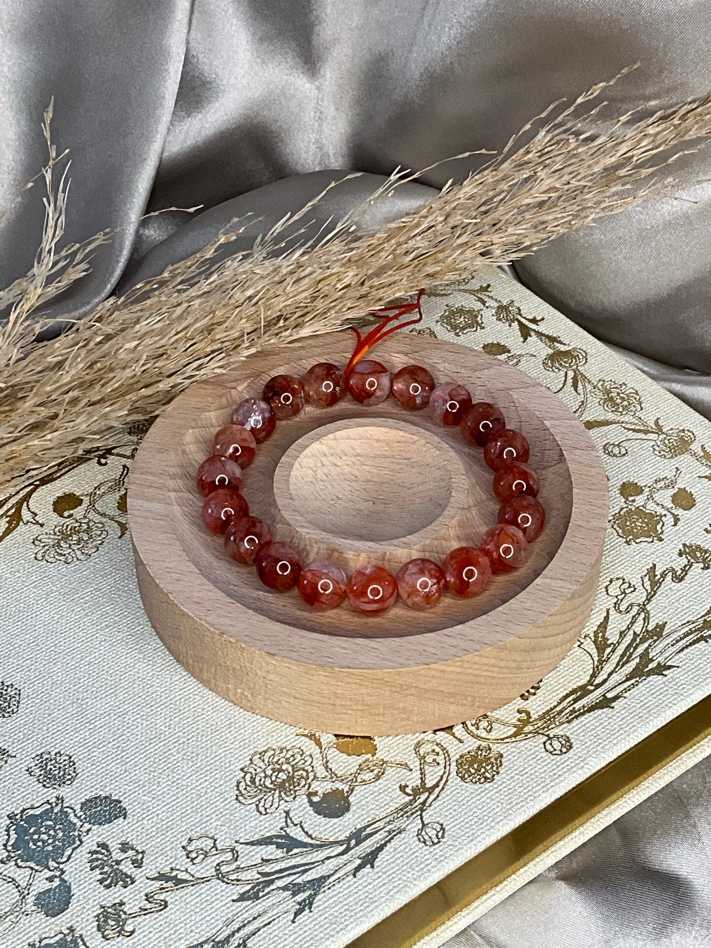 Fire Quartz Beaded Bracelet