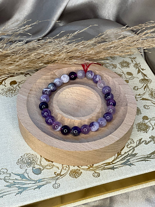 Amethyst Crystal Beaded Bracelet