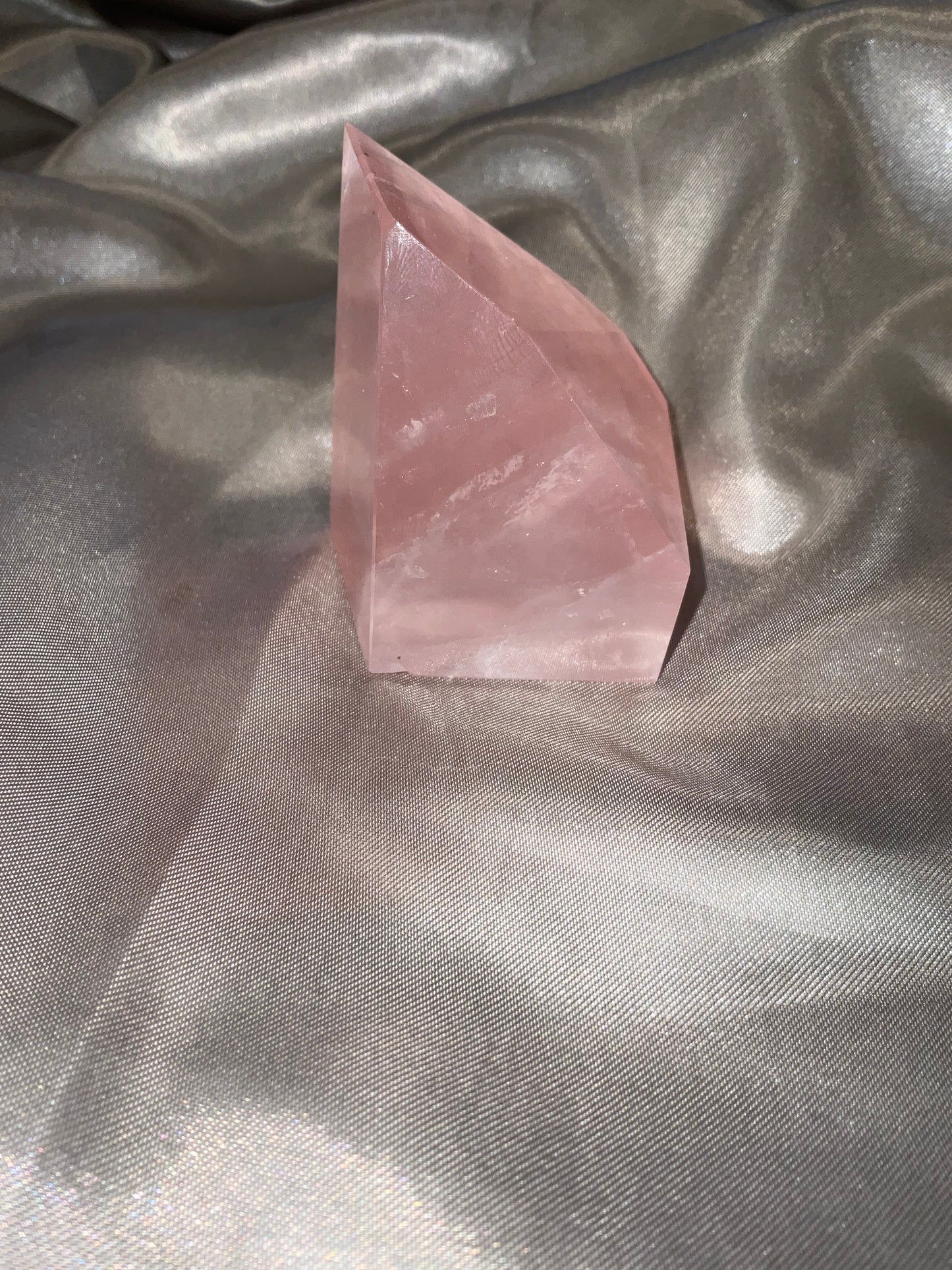 High grade Rose Quartz Freeform Crystal