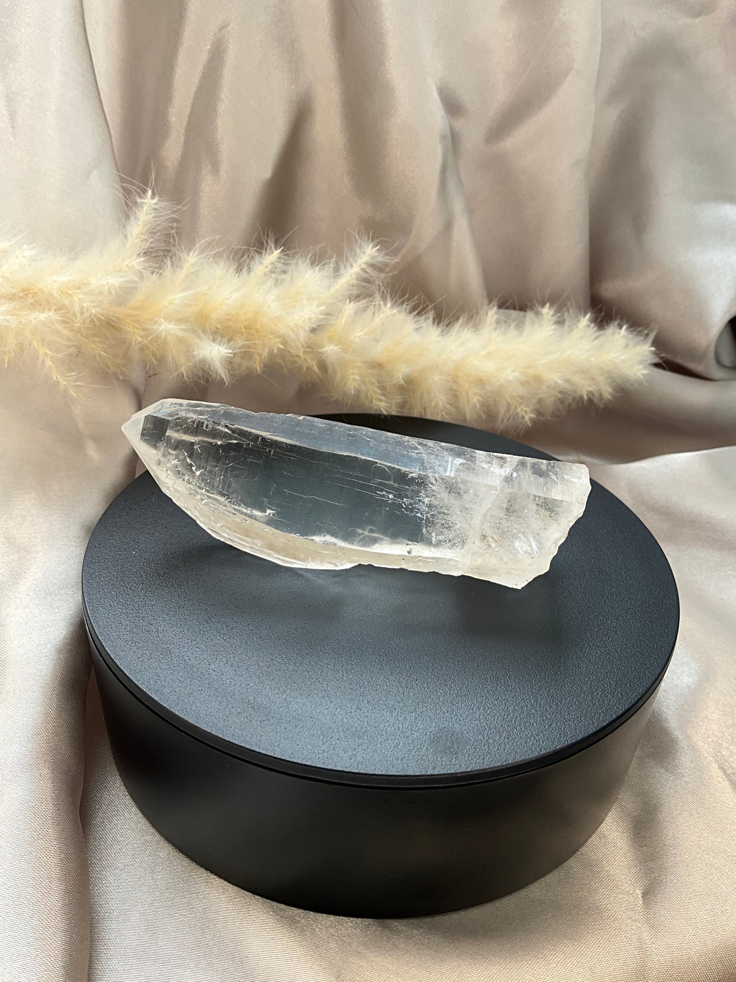 Lemurian Quartz point. Medium sized