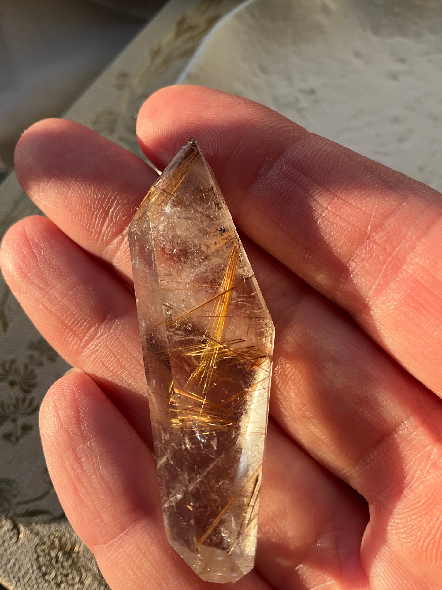 Rutile Quartz Crystal Piece