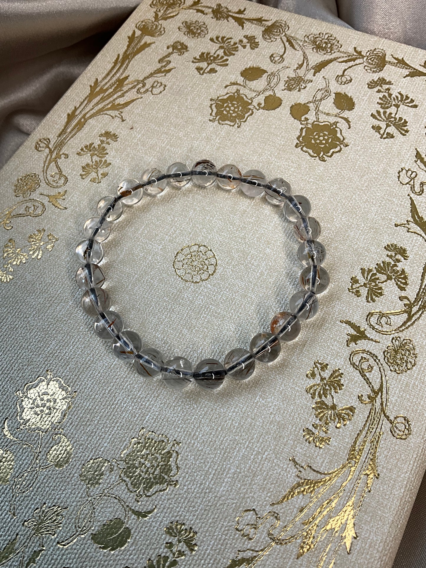 Rutile Quartz stretch bracelet