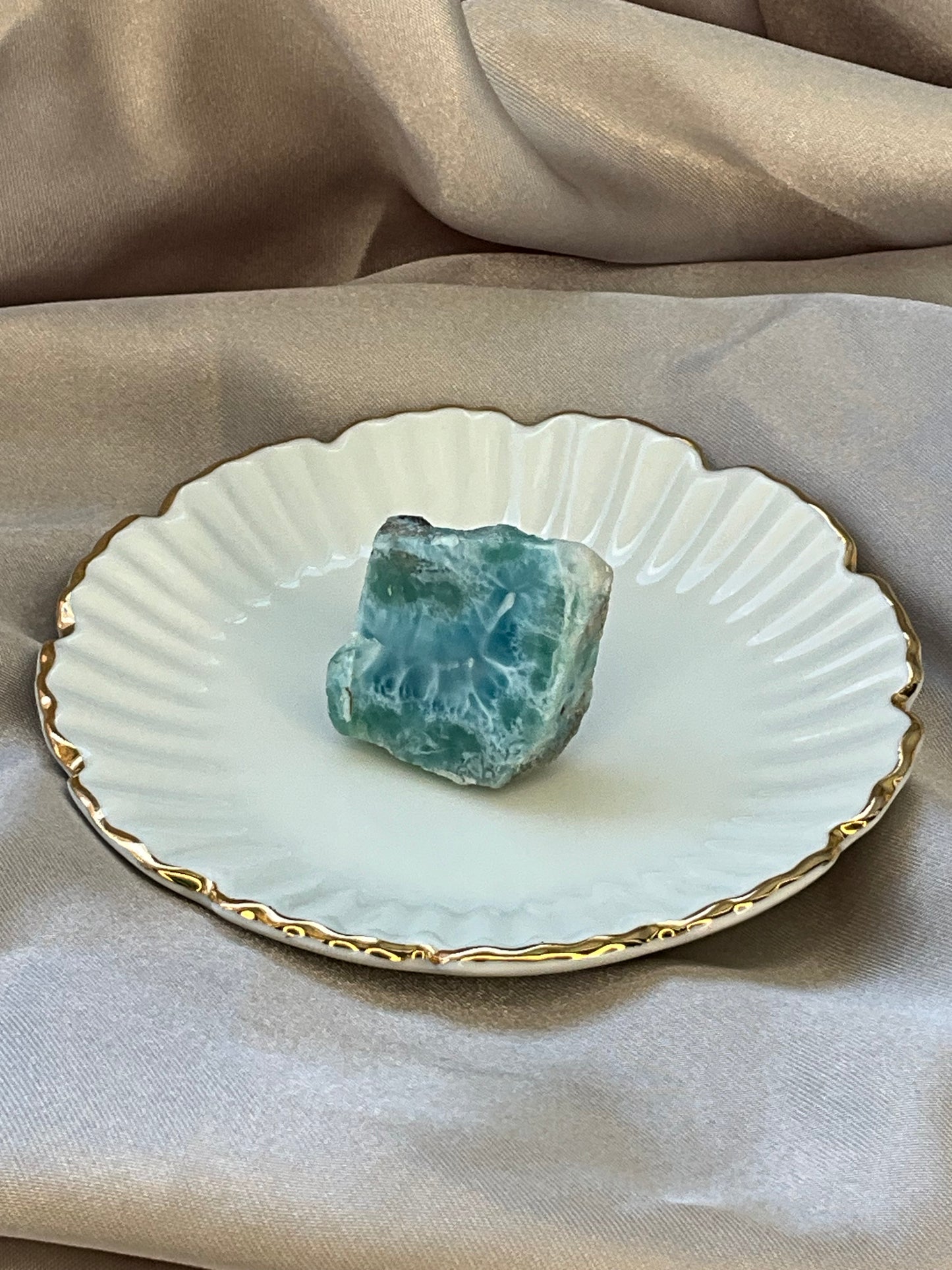 Semi Raw Larimar piece