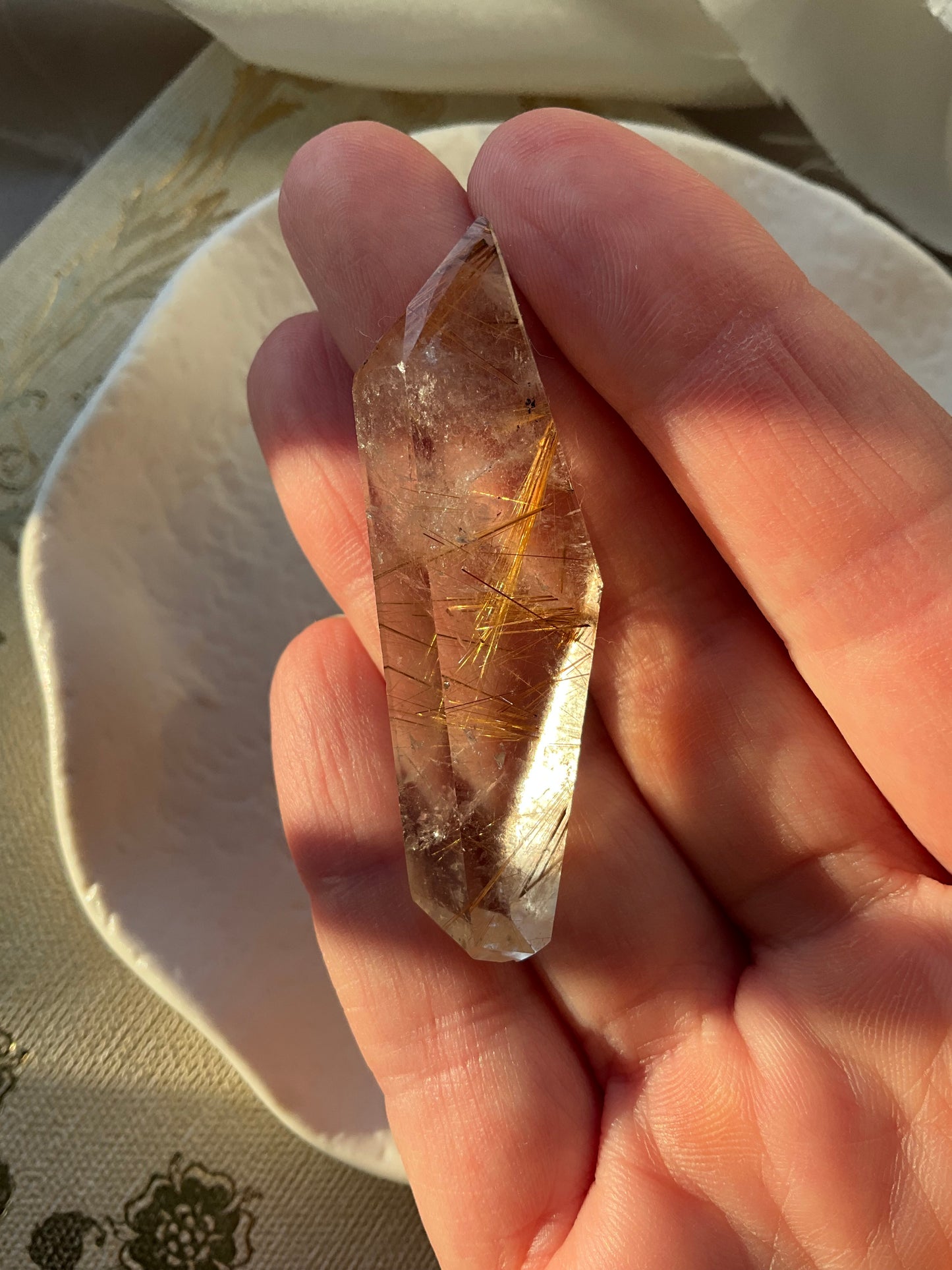 Rutile Quartz Crystal Piece