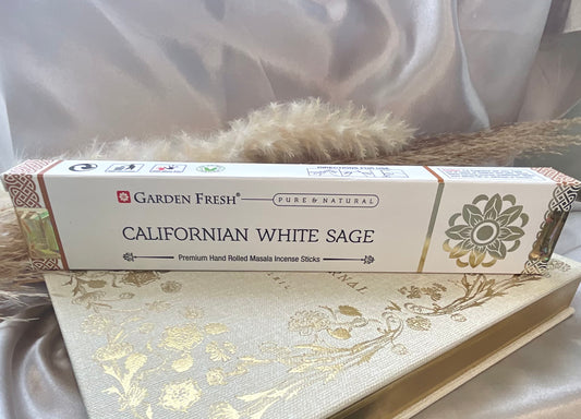 Premium Californian White Sage incense sticks by Garden Fresh