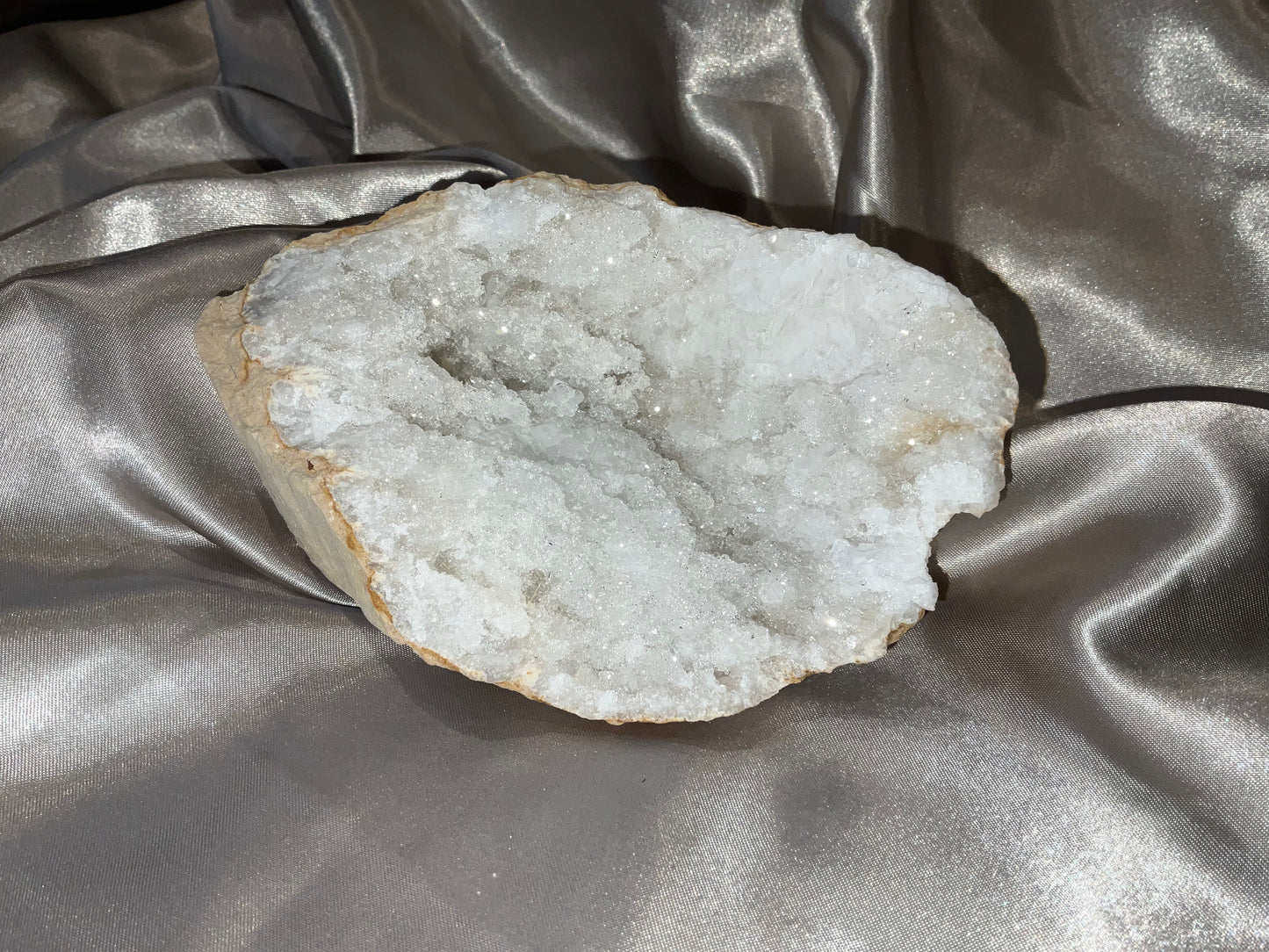 Stunning High Sparkle Clear Quartz Geode