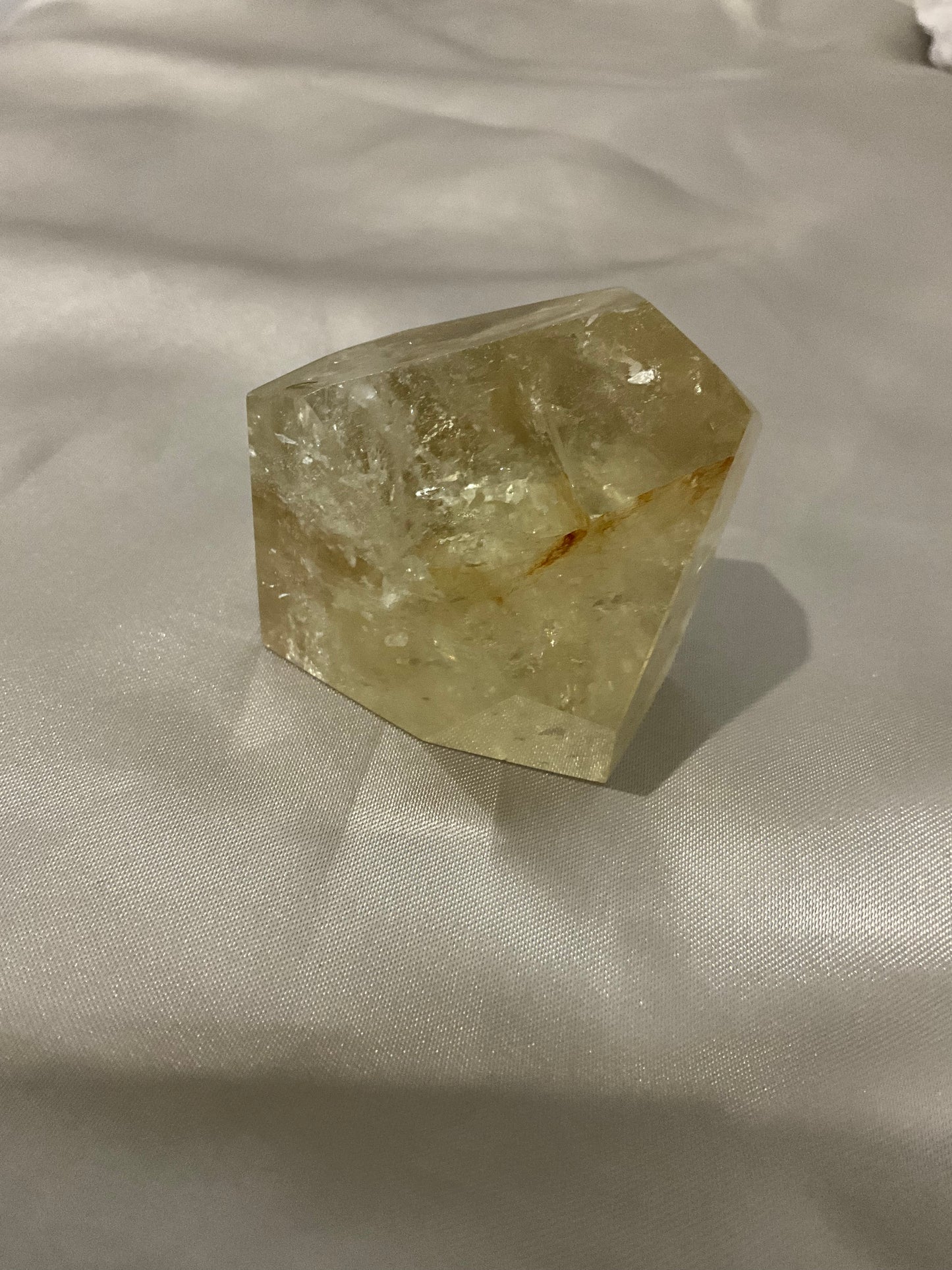 Citrine with golden healer freeform