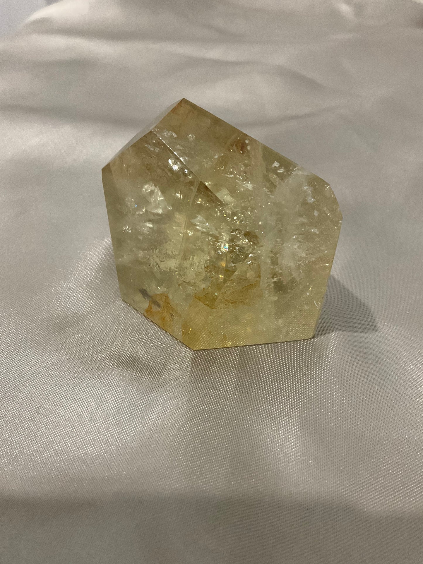 Citrine with golden healer freeform