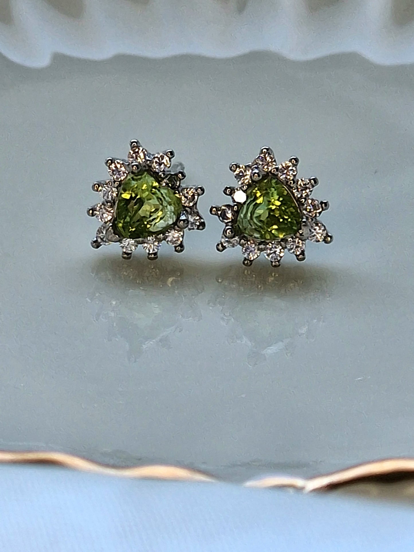 Peridot Stud Earrings