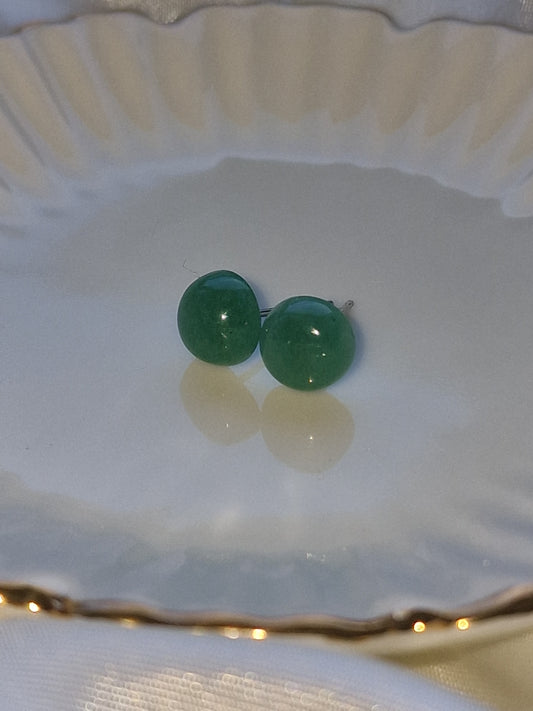 Green Aventurine Earring Studs