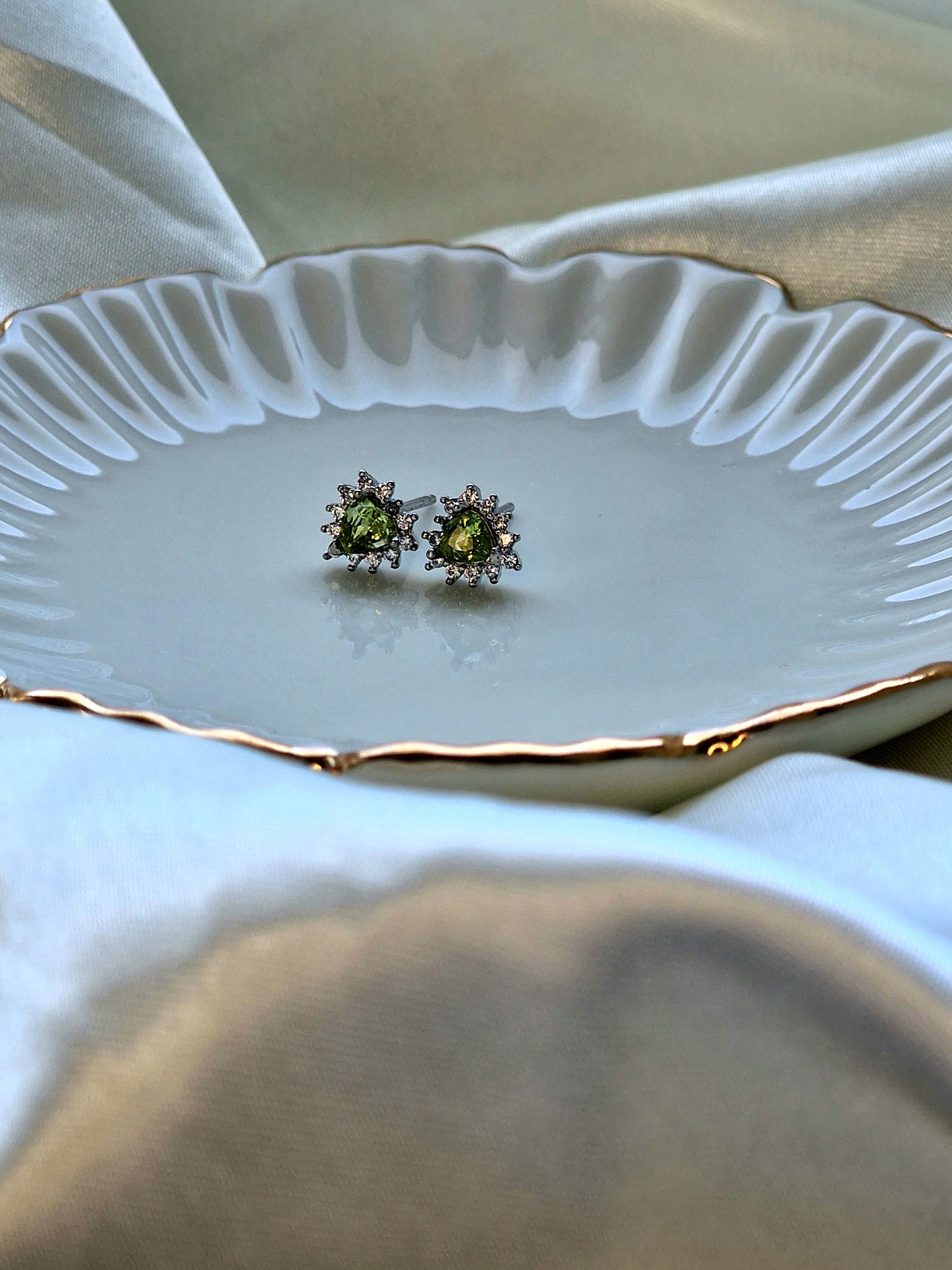 Peridot Stud Earrings