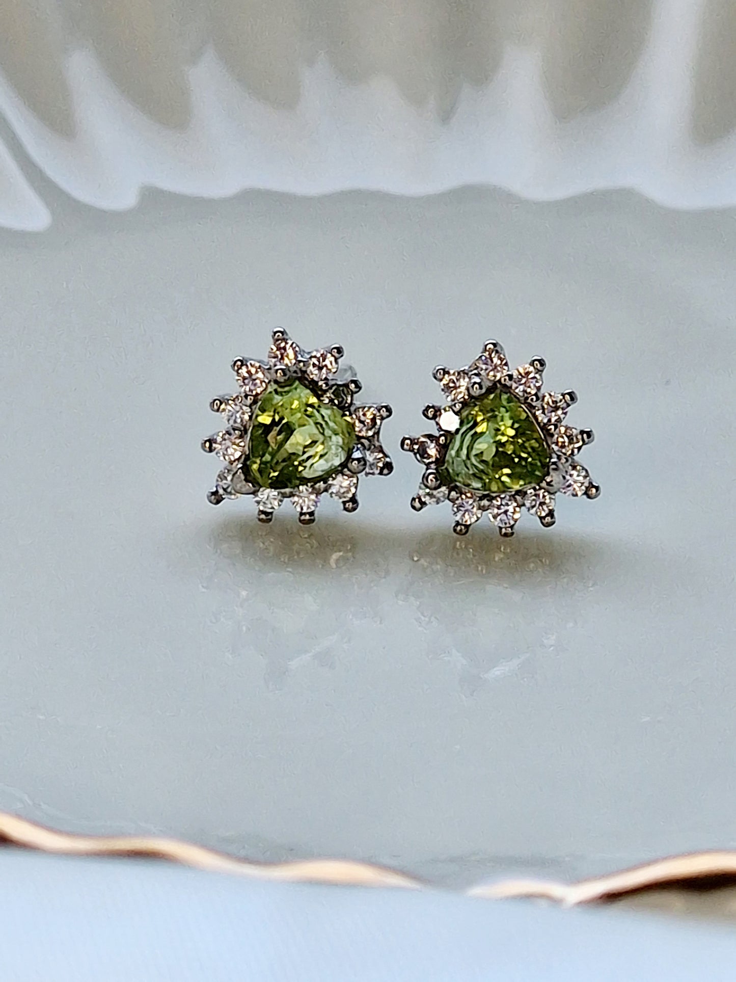 Peridot Stud Earrings